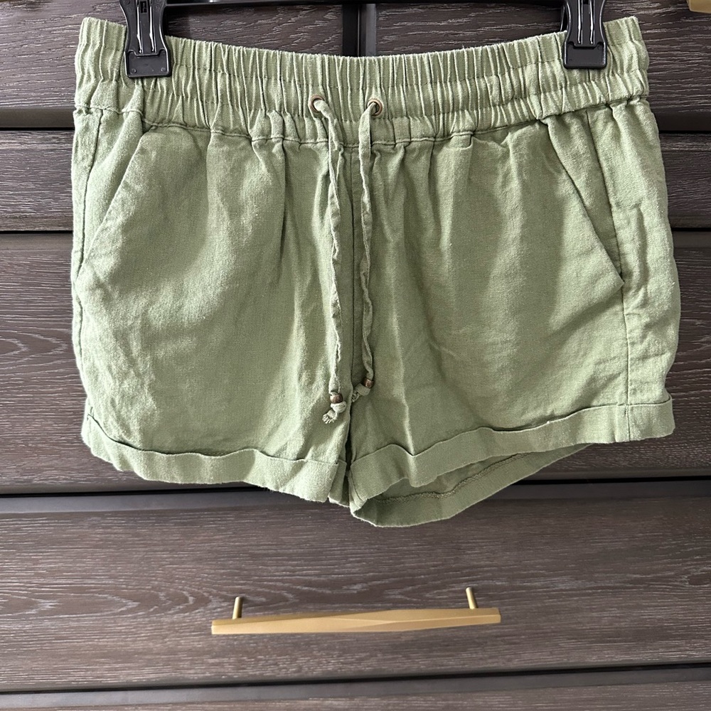 Olive Green Women's Shorts
